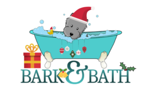 Bark & Bath Dog Grooming Glasgow Christmas Logo